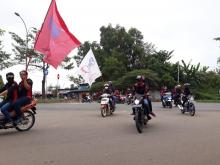 Massa Buruh Mulai Berdatangan ke Engku Putri