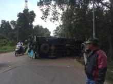Ini Penyebab Lori Terbalik di Patam Lestari