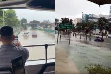 Penampakan Singapura Diterjang Banjir