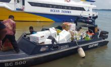 Petugas Bea Cukai Amankan Barang Ilegal di Pelabuhan Domestik Karimun