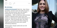 Ditangkap Bugil di Hotel, Nikita Kutip Kisah Pelacur Zaman Nabi Isa