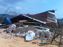 Foto-foto Rumah Warga Baloi Kolam Batam yang Rata Tanah