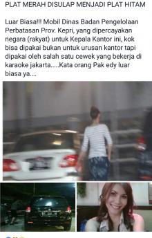 Penampakan Wanita yang Digerebek Bersama Kepala Dinas 