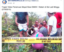 [VIDEO] Pembunuhan Siswi SMAN 1 Batam Dian Milenia