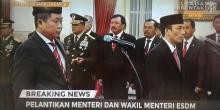 Jonan Dilantik Jadi Menteri ESDM, Arcandra Wakil Menteri ESDM