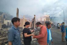 Kebakaran di Kampung Cina Lingga Hanguskan 59 Bangunan 