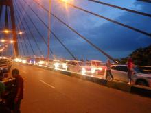 Arus Balik Jembatan Barelang Macet 