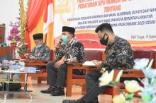 KPU Lingga Sosialisasikan PKPU No 6 Tahun 2020 Terkait Pelaksanaan Pilkada di Tengah Corona