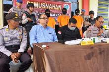 Sabu 783,28 Gram Milik Jaringan Johor Baru Dimusnahkan