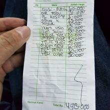 Digetok Makan Rp 498 Ribu, Begini Surat Pernyataan Andre Yogi yang Merasa Tertipu
