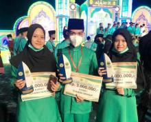 Tiga Kakak Beradik Kembali Raih Juara Pertama Tilawah Quran STQ IX Lingga
