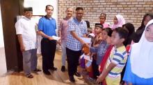 Berbagi Kasih Sayang, PT BRC Santuni Puluhan Anak Yatim di Kecamatan Teluksebong
