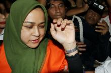 Tampilan Istri Muda Gubernur Gatot Memesona seperti Muslim Sejati, Ternyata Menipu..