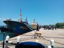 Penampakan Kapal Berbendera Singapura yang Mengangkut Sabu-sabu 1,6 Ton