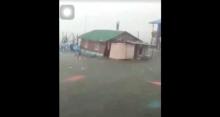 Dua Rumah di Pulau Buluh Porak Poranda Dihantam Angin Puting Beliung