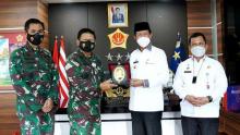Jelang Akhir Jabatan, Isdianto Bertemu Danlantamal dan Pangkogabwilhan