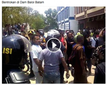 [VIDEO] Mencekam! Bentrokan Dam Baloi Batam