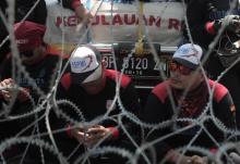 Today, Batam Labor Workers Hold a Massive Demonstration to Reject Omnimus Law Bill