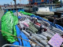 An Illegal Carrier Ship Containing 3.395 Illegal Textile Rollers With No Owner Was Found