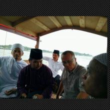 Wagub Nurdin Basirun Kemudikan Sendiri Speedboat ke Penyengat, Ini Penampakannya 