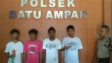 Kawanan Curanmor Diamankan Polsek Batuampar, Otaknya Residivis