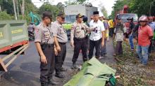 Helm Pengendara Tewas Tertimpa Pohon di Sekupang Pecah