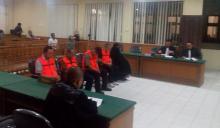 Tuntutan Lengkap Terhadap Abob dan Empat Rekannya