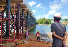 Sempat Terkendala, Perbaikan Jembatan II Dompak Akhirnya Dimulai