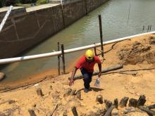 Suplai Air Bersih Tanjunguban Terancam Susutnya Waduk Sei Jago