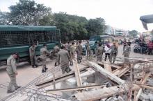 Tanpa Bekal Surat Tugas, Satpol PP Bongkar Pos Keamanan Palm Regency