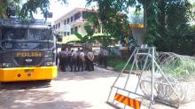 Ratusan Massa Pengunjuk Rasa KPU Batam Telah Bergerak dari Batam Centre
