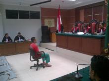 Begini Ekspresi Wardiaman Saat Dengarkan Dakwaan Jaksa 