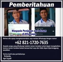 Nama Apri Sujadi Kembali Dicatut, Kini Modus Penggalangan Dana