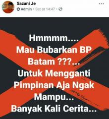 Pegawai BP Batam: Mau Bubarkan BP Batam? Mengganti Pimpinan Aja Nggak Sanggup