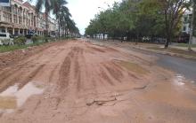 Jalan di Bundaran Madani Rusak Parah Akibat Reklamasi, Begini Penampakannya
