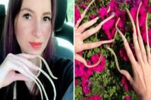 Empat Tahun Dirawat, Perempuan Cantik Ini Miliki Kuku Sepanjang 12 cm