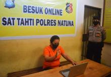 Polres Natuna Berlakukan Besuk Tahanan Melalui Video Call
