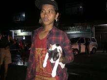 Seekor Kucing Selamat dari Kebakaran Gedung di Jodoh