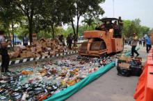 Polresta Barelang Musnahkan Ribuan Botol Miras