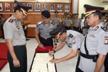Polres Karimun Rotasi Lima Pejabat Utama