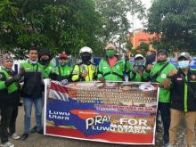 Pengendara Ojol Batam Galang Dana untuk Korban Bencana Alam di Masamba