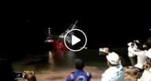 Detik-detik Tugboat Pertamina Karam Saat Diluncurkan di Galangan Bandar Abadi Tanjunguncang
