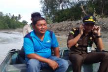 Cegah Banjir di Daik, Dinas PU Lingga Normalisasi Sungai Seranggung