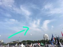 Massa Reuni 212 Heboh karena Awan Dianggap Mirip Lafas Allah