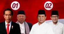 Situng 66%: Jokowi-Maruf 56,1%, Prabowo-Sandi 43,9%