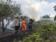 Petugas Butuh Waktu Sejam Padamkan Kebakaran Hutan dekat Bandara Hang Nadim