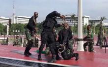 Media Dunia Soroti Aksi Kopassus Gigit Ular di Depan Menhan AS