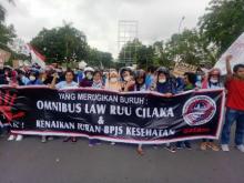 Buruh di Batam Ikut Tolak Omnimbus Law
