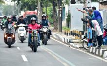 Naik Motor, Presiden Jokowi Blusukan ke Pasar Anyar di Tangerang