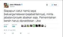 Jokowi: Siapapun Catut Nama Saya, Abaikan Saja